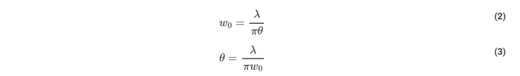 Laser Gaussian beams equation1