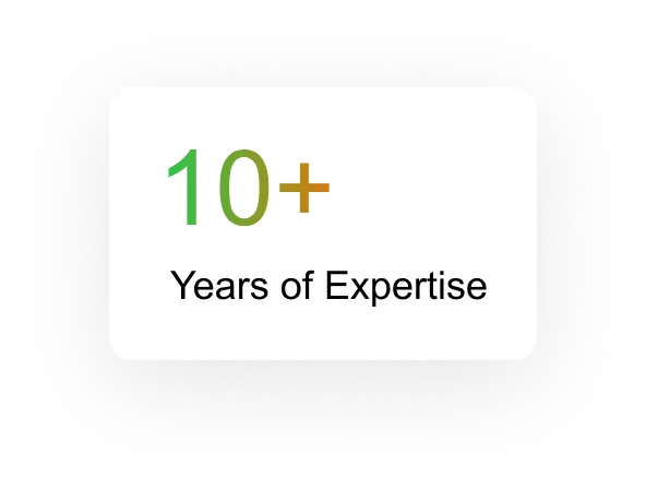 10+ Years of Expertise