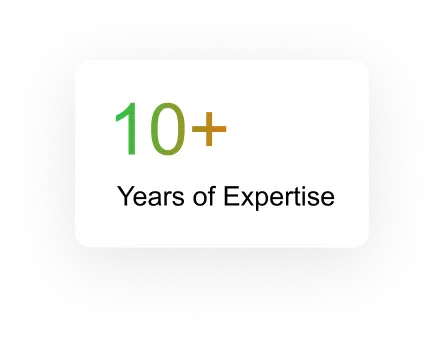 10+ Years of Expertise