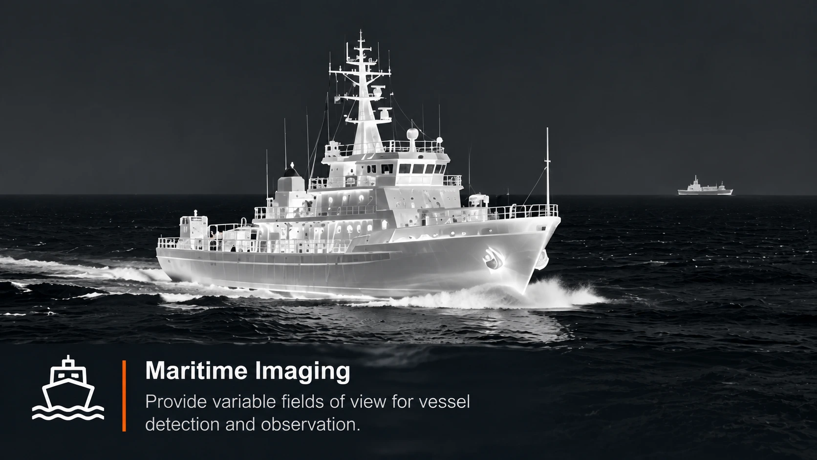 Thermal Maritime Imaging Patrol Ship